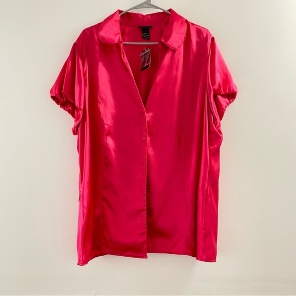 Lane Bryant pajama top button down 22w